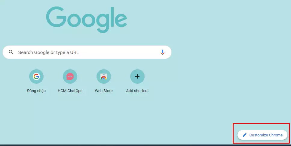 Cách đổi màu nền Google Chrome bằng cách Tùy chỉnh