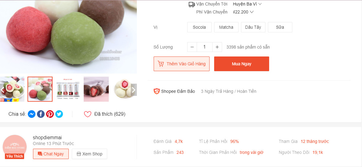 Top 10 shop bán đồ ăn vặt online uy tín trên Shopee 6